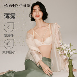 伊维斯 隐形蕾丝大胸显小轻薄内衣女无痕软钢圈文胸侧收副乳
