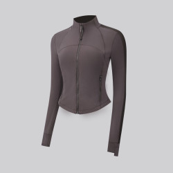 lululemon 丨Define女士夹克*罗纹垂坠感Softstreme 速干 LW3KF1S 红木缪斯褐 S /6