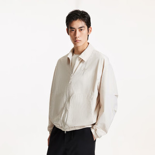 JACK&JONES 杰克琼斯 字母印花宽松翻领男士夹克