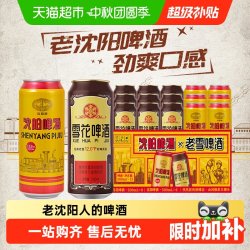 SNOWFLK 啤酒沈阳老雪500ml*9听+沈阳啤酒500ml*6听经典传承麦香浓郁
