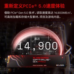 闪迪 奥丁马仕Optimus GX PRO 8100固态硬盘m2 SSD PCie5.0礼盒装