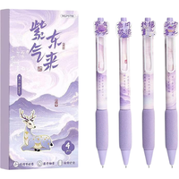 一树梨花 国风按动软握ST头速干中性笔