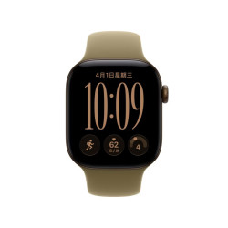 Apple Watch Series 12 智能手表 42mm GPS版  深古铜色铝金属表壳 橄榄色运动型表带 S/M
