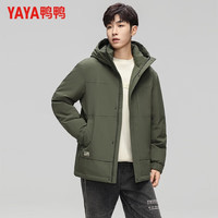 鸭鸭羽绒服 鸭鸭(YAYA)户外工装连帽羽绒服男