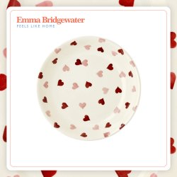 EMMA BRIDGEWATER 粉色爱心中号意面碗釉下彩餐具emmabridgewater