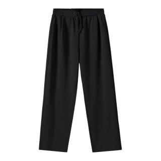 真维斯 净色直筒休闲长裤 黑色 L 160/68A