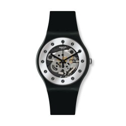 swatch 瑞士手表初高中学生镂空透视石英机芯手表生日礼物