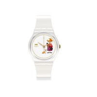swatch 瑞士手表女王系列经典时尚变色女士彩盘腕表生日礼物