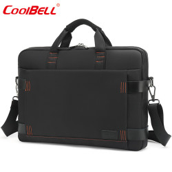 coolbell COOL BELL大容量公文包15寸笔记本电脑包男款手提包单肩包 CB-2081黑色 15寸