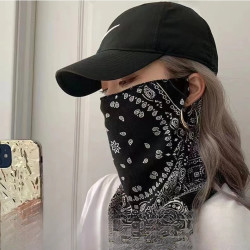 晒豆夏季防晒面纱遮阳透气女士时尚好看舒适面罩男女通用款防晒装
