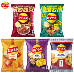 乐事 薯片限定口味见手青味油泼辣子黑松露味韩式泡菜味休闲零食品