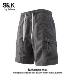 班尼路 夏季工装透气短裤男潮牌运动宽松休闲中裤薄款美式五分裤子