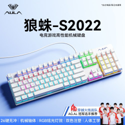 狼蛛 S2022机械键盘笔记本电脑游戏电竞专用键盘推荐青轴电竞外设