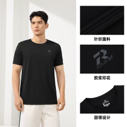 361° 361速干运动T恤男2026夏季新款轻薄透气排汗短t男士半袖跑步上衣