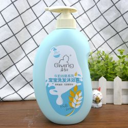 启初 牛奶谷胚宝宝洗发沐浴露620ml洗头洗澡二合一滋润保湿不紧绷