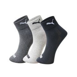 PUMA 袜子男女通用经典百搭透气运动休闲中筒袜3双装