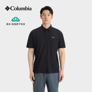 Columbia 春夏短袖POLO衫户外钓鱼吸湿透气运动短袖FE1038/AE5638 AE5638/010 L