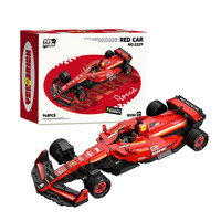 卓越优趣 F1回力赛车积木 颜色 拼装模型玩具