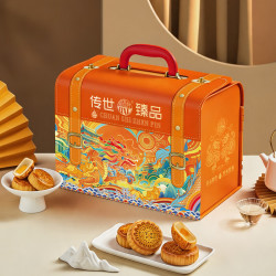 稻香村 月饼礼盒中秋福利企业 十饼十味 盛世御礼 500g