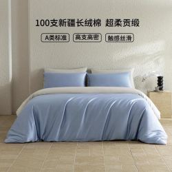 AIDLI 真5折！A类100支高密全棉贡缎新疆长绒棉纯棉四件套 200*230cm