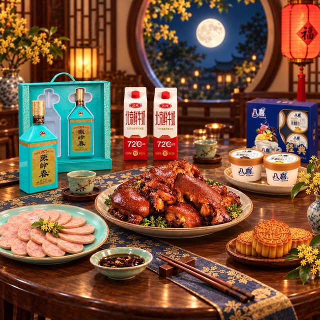 评论有奖：中国首农·值在中秋｜食惠好礼单单加补，三元八喜集结中秋好滋味