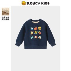 B.Duck 男女童秋冬季加绒套头卫衣