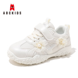 ABCKIDS ABC KIDS 女童纯色花朵运动鞋 2026新款