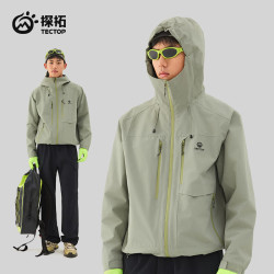 探拓 三合一冲锋衣男女加绒透气徒步登山外套
