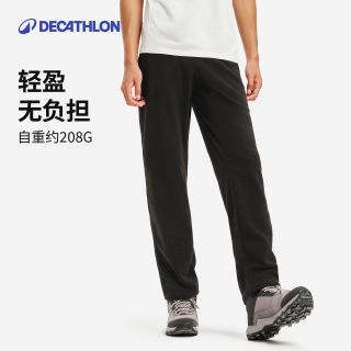 迪卡侬 抓绒裤 户外保暖加厚内胆 运动长裤