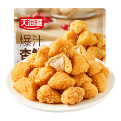 天海藏 爆汁杏鲍菇130g*4袋 脆皮盐酥蘑菇零食半成品油炸小吃源头直发