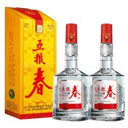 五粮春 五粮液 五粮春一代45度500ml*2瓶正品特价自饮送礼酒水浓香白酒