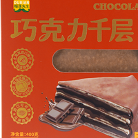 榴莲先生 巧克力千层蛋糕400g/盒
