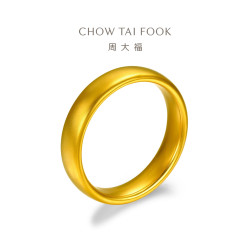 周大福 经典传承系列轮胎镯足金古法黄金手镯女F231242生日礼物 58mm 约91.82g计价(工费6080)