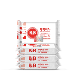 保宁 韩国进口B&B/保宁婴幼儿新生BB洗衣皂200g洋槐皂*4块