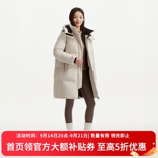 坦博尔 可脱卸帽 冰雪卡其 M 女士羽绒服