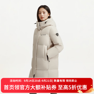 坦博尔 可脱卸帽 冰雪卡其 M 女士羽绒服