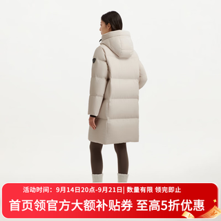 坦博尔 可脱卸帽 冰雪卡其 M 女士羽绒服