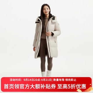 坦博尔 可脱卸帽 冰雪卡其 M 女士羽绒服