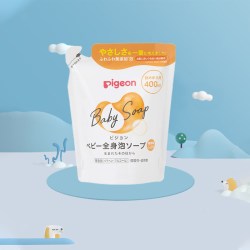贝亲 儿童沐浴露婴儿洗发水滋润型婴幼儿二合一仿生胎脂400/500ml