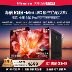 海信 电视小墨55E5S Pro RGB-MiniLED玲珑真彩 墨晶屏E5QPRO升级