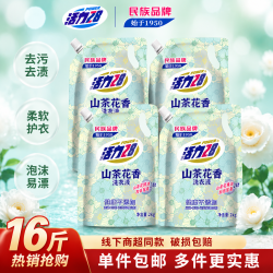 活力28 山茶花洗衣液2kg 去渍去污持久留香 家用护衣护色 精油香氛无添加 [山茶花16斤]