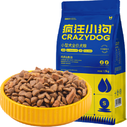 疯狂小狗 肉粒双拼 狗粮  1500g