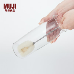 無印良品 MUJI 附不锈钢手柄 海绵刷 厨房刷锅 杯刷 清洁擦 长柄 附不锈钢手柄 海绵刷
