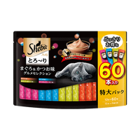 希宝 进口猫零食成猫猫条吞拿鱼+海陆+三文鱼+扇贝12g*60