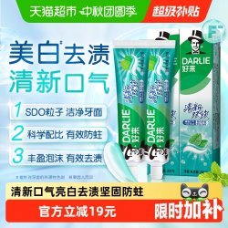 好来 牙膏清新双效200g大容量薄荷味男女成人品牌家庭