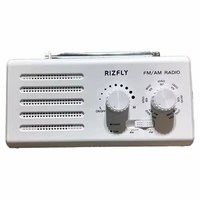 米跃 W906 手提指针式FM/AM两波段收音机插电/5号干电池老人收音机