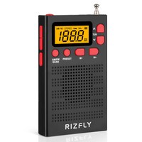 米跃 MY118迷你超薄两波段收音机AM自动搜台7号干电池供电FM立体声