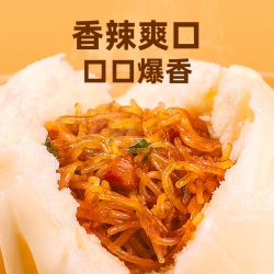 巴比 馒头小猪奶黄包  香辣粉丝包 300g*3包