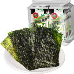 乐豪小苔 岩烧海苔片原味2g*8包装即食寿司紫菜