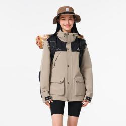 伯希和 户外登山冲锋衣男女三合一可拆卸暴雨级防水防风旅行外套